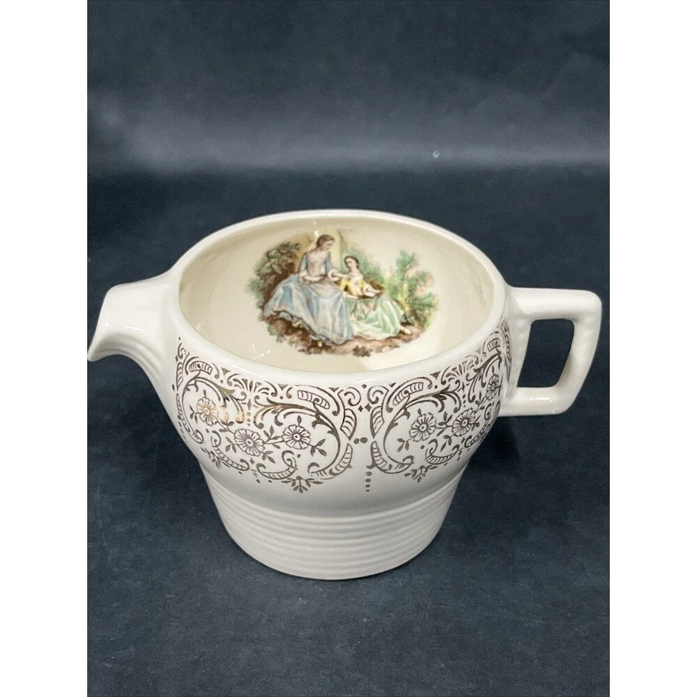 VTG Rare American Limoges Triumph China D’or Milk/ Creamer #1T-S284 22k Gold‎